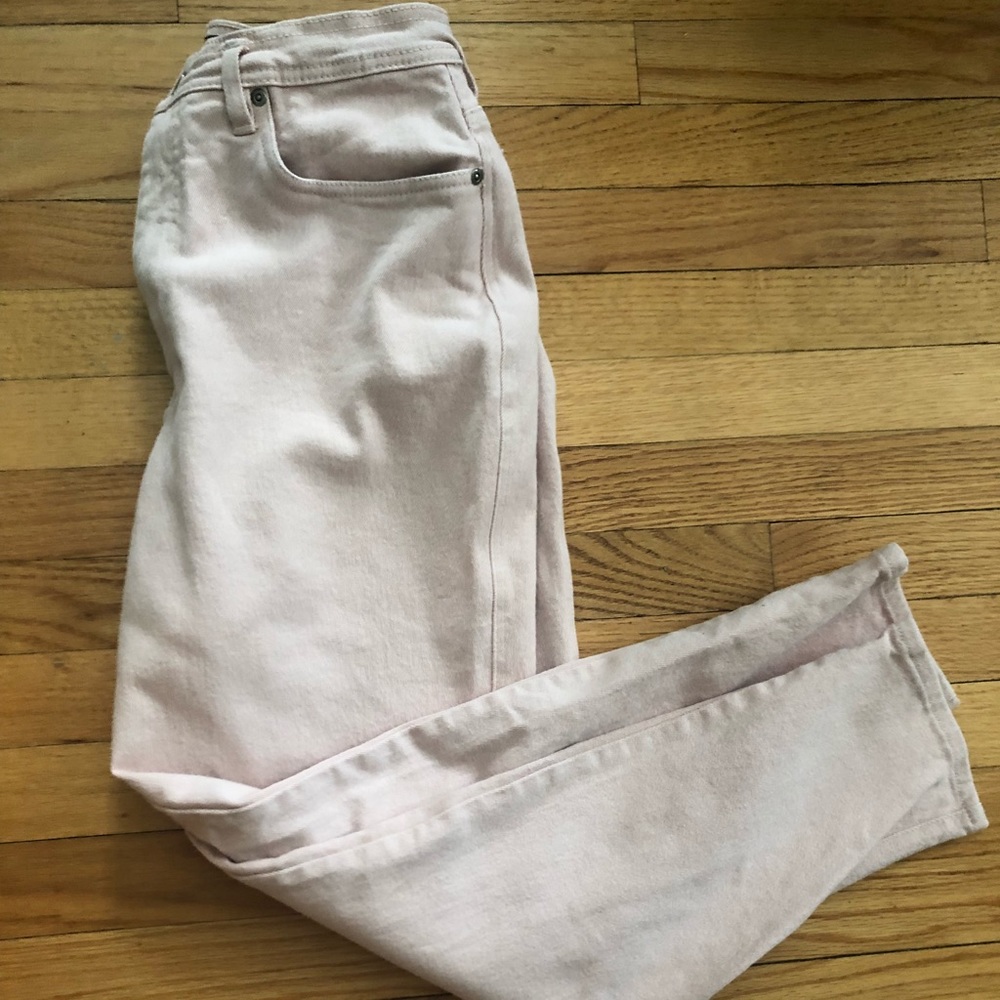 Vintage Blush Pink Mom Jeans